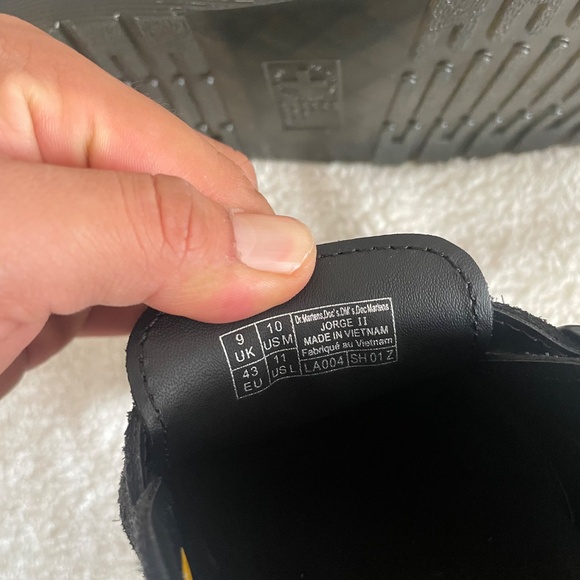 Dr. Marten Jorge II Suede Slingback Mules In Black - Picture 9 of 10